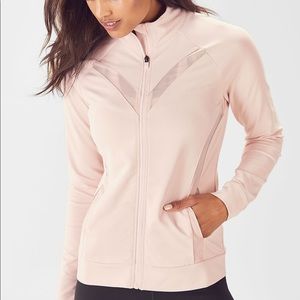 Fabletics baby light pink zip up